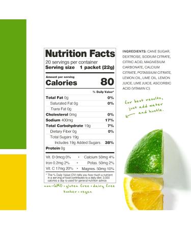 SKRATCH LABS Sport Hydration Drink Mix | Poudre de glucides et d' lectrolytes |20x22g | Citron + citron vert | Endurance entra nement comp tition |Sans gluten Vegan Keto - Buy Online on GoSupps.com