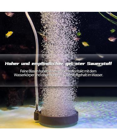Buy Boxtech Aquarium Air Stone Set - 130mm Diffuser for Enhanced Oxygenation | Sand Plate & Aerator Stone for Fish Tanks - Buy Online on GoSupps.com