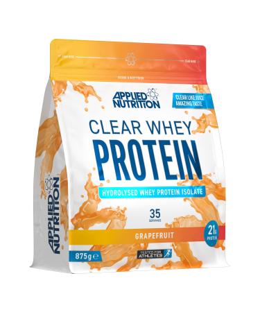 Applied Nutrition Clear Whey Isolate - Whey Protein Isolate Refreshing High Protein Powder Fruit Juice Style Flavours (Grapefruit) (875g - 35 Servings) Grapefruit 35 Servings (Pack of 1)