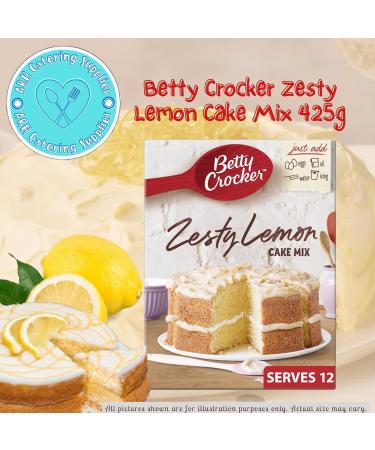 Zesty Lemon Betty Crocker Cake Mix 425g - Buy Online on GoSupps.com
