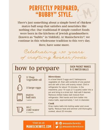 Manischewitz Matzo Ball Mix (Kosher For Passover) 5 oz - 2 Pack - Buy Online on GoSupps.com