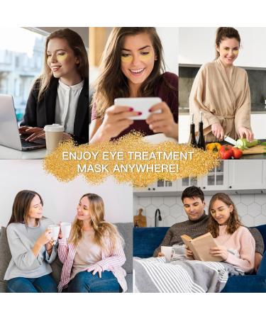 60PCS 24K Gold Under Eye Patches - Collagen Eye Gels for Puffy Eyes Dark Circles & Bags - Skin Care Essentials - Buy Online on GoSupps.com