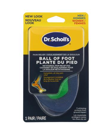 Dr. Scholl's BALL OF FOOT Pain Relief Orthotics (One Size). Clinically Proven Immediate and All-Day Relief of Ball-of-Foot Pain by Lifting and Reducing Pressure on Metatarsal Bones