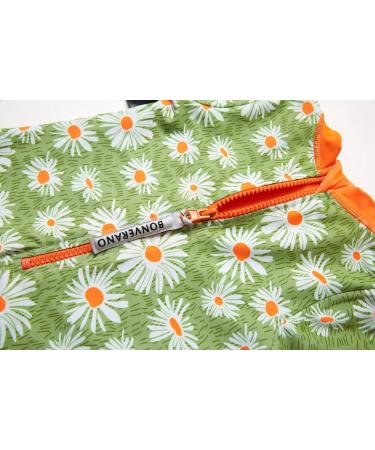 BONVERANO Baby Girls Long-Sleeve One Piece Swimsuit | UPF 50+ Sun Protection | 9-12 Months Daisy Print - Buy Online on GoSupps.com