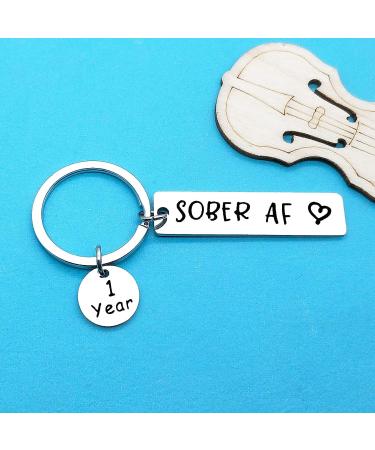 Xiahuyu 1 Year Sobriety Keychain - AA & NA Addiction Recovery Gift for Men and Women - Buy Online on GoSupps.com