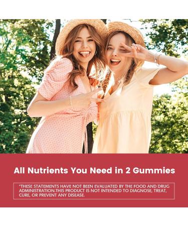 Nature's Key Women's Strawberry Flavored Multivitamin Gummies 90 Count Immune Support 18 Essential Vitamins Niacin Pantothenic Acid Biotin Calcium & Folic Acid - Buy Online on GoSupps.com