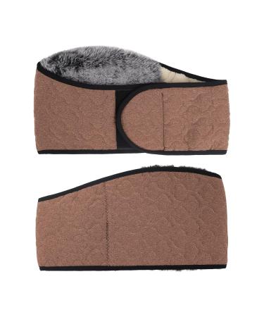 Warm Belt - Autumn Winter Thermal Plush Waist Warmer & Lumbar Support | Adjustable Abdominal Support Band for Men & Women | Fitness Back Brace in Camel Color - Buy Online on GoSupps.com
