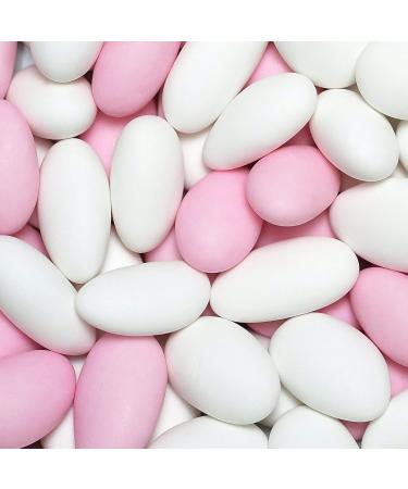 Buy One-in 1 kg Wedding Almonds - White & Pink Matt Sugar Confetti for Baptism & Confirmation Celebrations - Buy Online on GoSupps.com