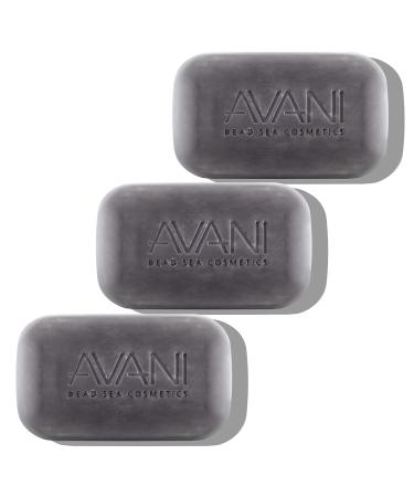 Avani Dead Sea Cosmetics Purifying Mud Soap Includes Vitamins Essential Oils Plant Extracts 3 Pack 13.2 Ounce (Pack of 1)