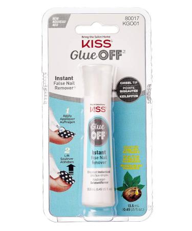 Kiss Glue Off Instant False Nail Remover 0.45 Ounce (Pack of 3)