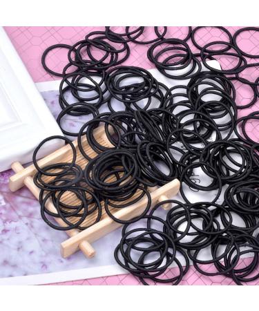 Avodova 200-Piece Black Elastic Hair Ties Metal-Free Thin Ponytail Holders for Women & Girls - Buy Online on GoSupps.com