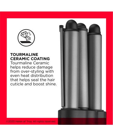 REVLON 3 Barrel Jumbo Hair Waver for Long-Lasting Natural Waves - Grey - Buy Online on GoSupps.com