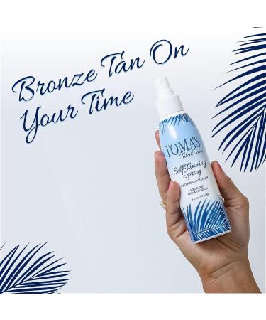 Toma's Total Tan Liquid Spray Sunless Tanner - Natural Golden Bronze Color, Streak-Free & Paraben-Free - 6 oz - Buy Online on GoSupps.com