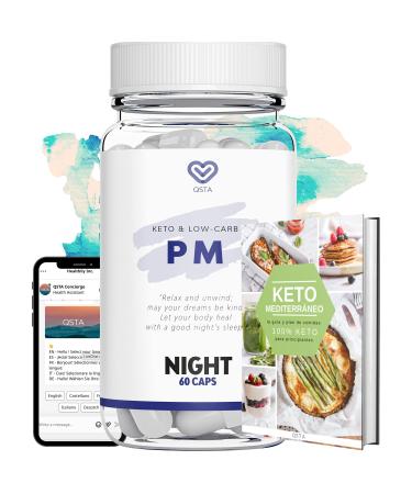 Keto Advanced Diet Pills PM (1 Month) - Powerful and Fast Keto Advanced Night Quick Shred Pills for Men & Women, No Exercise, No Additives, 100% Natural + Ebook Recipes + Personalisation Service