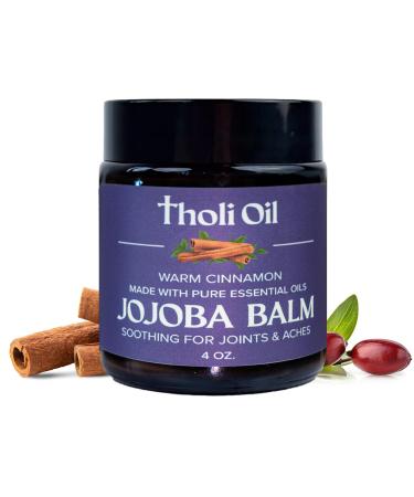 Plantar Fasciitis Relief Balm Jojoba Cream with Cinnamon Cassia Spikenard & Hyssop Soothes Heels Supports Joints & Skin Repair (4oz) 4 Ounce