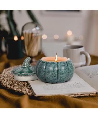 Pumpkin Shaped Candle | Fall Scents & Thanksgiving Decor | Green Wax Pumpkin Spice Candle for Autumn & Halloween - Buy Online on GoSupps.com