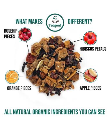 Organic Orange Pineapple Dream Loose Leaf Fruit Tea - 2oz Pouch Bag | Natural Flavors | Herbal Tea Blend - Buy Online on GoSupps.com