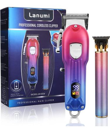 Lanumi Men Hair Clippers & Trimmers Set - Professional Cordless Barber Clipper Kit with Colored Guide Combs and USB Rechargeable Beard Trimmer - Buy Online on GoSupps.com
