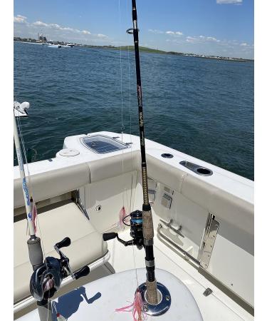 Uncle Mos Tackle Fluke Flounder Hi-Lo Rig with MYLAR Teaser - Saltwater Fishing BKK Black Octopus Hook - 30lb Mono - 5 & 10 Pack Options - Buy Online on GoSupps.com