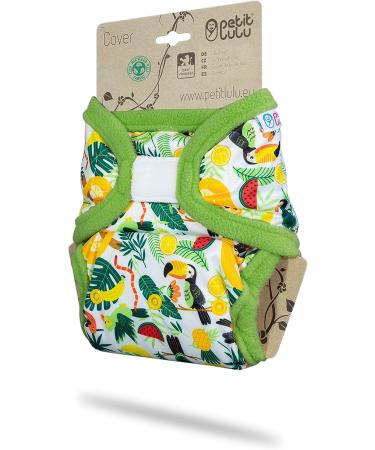 Petit Lulu Size 2 Prefold Cloth Diapers - Washable Waterproof Baby Pants (5-16 kg) | Eco-Friendly & Made in EU | International Shipping Available - Buy Online on GoSupps.com