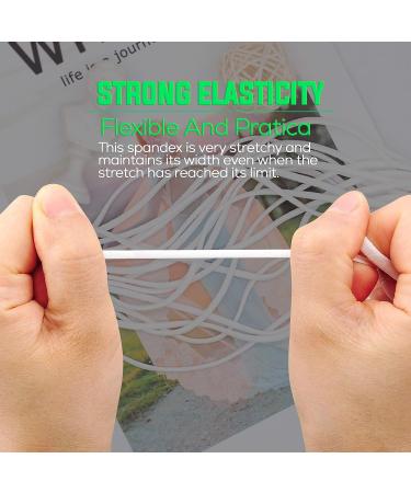 Purazam 1/8 Inch White Elastic Cord for Masks - 10 Yards Nylon/Spandex Fabric - Buy Online on GoSupps.com