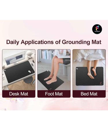 Fairway Grounding Mat - Pain Relief & Wellness | Indoor Grounding Pad with Conductive Carbon & 15ft Cord | Enhance Energy & Balance - Buy Online on GoSupps.com