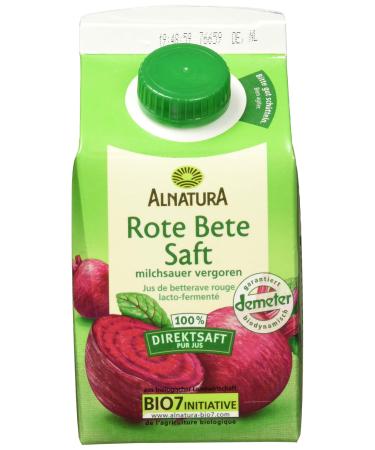 Alnatura Demeter Organic Beetroot Juice pack of 6 (6 x 500 ml) Beetroot 500 ml (pack of 6)