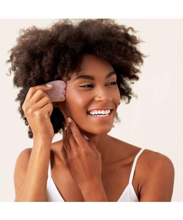 Plum Beauty Rose Quartz Sculpting Gua Sha Stone - Buy Online on GoSupps.com