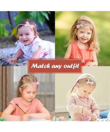 WUISOLQP 6 Pcs Baby Girls Flower Headbands - Soft Stretchy Elastic Hairbands for Newborns, Infants, Toddlers - Perfect Christmas Birthday Photography Accessories (Pink) - Buy Online on GoSupps.com