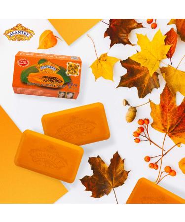 Buy Asantee Papaya & Honey Soap 125g - Pack of 3 | Exfoliating and Moisturizing Soap - Buy Online on GoSupps.com