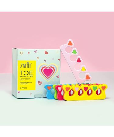 Kids' Premium Colorful Heart Toe Separators - Set of 24 - Super Soft & Durable - Buy Online on GoSupps.com