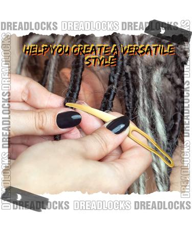 12 Pieces Interlocking Tool Dreadlocks Kit - Easyloc Hair Sisterlock Crochet Tool (Gold) - Buy Online on GoSupps.com