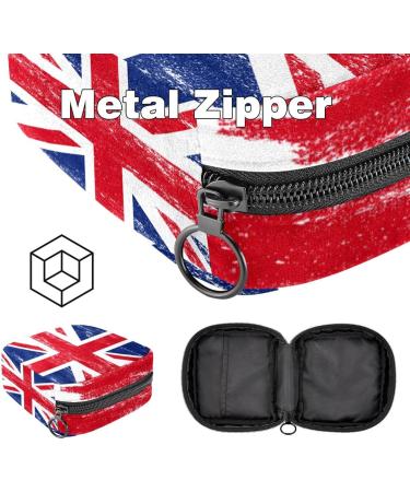 Buy UK British Union Jack Women's Binding Pocket | Large Menstrual Cup Bag with Zipper & Period Inserts Multi-Colored for Girls & Women - Buy Online on GoSupps.com