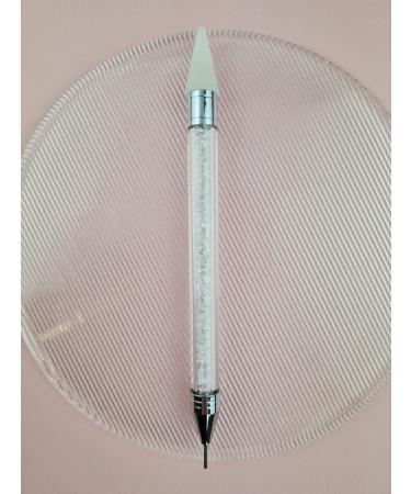 Beauticco Rhinestone Picker Dotting Pen - Dual-ended Crystal Studs Wax Pencil for Nail Art DIY - Clear Handle Manicure Decoration Tool - Buy Online on GoSupps.com