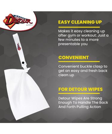 Detour Back Brush Scrubber Handle for Effective Back Cleansing with Body Wipes - Buy Online on GoSupps.com