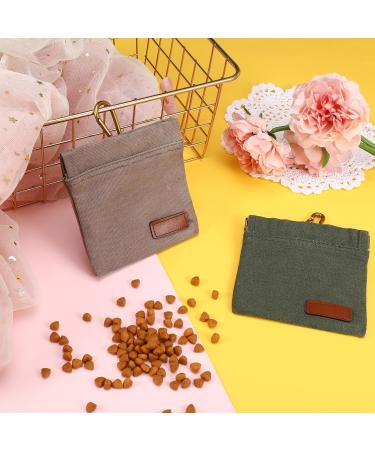 Fantesi Portable Dog Training Treat Bag - 2 Pcs Hands-Free Snack Dispenser with Carabiner for Easy Walking & Feeding - Buy Online on GoSupps.com