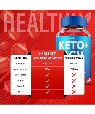 Keto ACV Gummies for Weight Loss - Advanced Diet Supplement for Women - 60 Vegan Apple Cider Vinegar Gummies - Shark Tank Approved - Buy Online on GoSupps.com