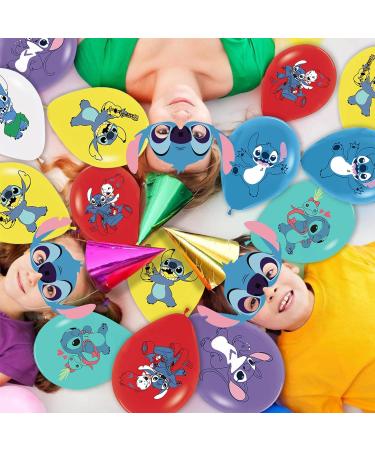 Stitch Birthday Decorations - 12 Pack Paper Masks for Lilo and Stitch Party Supplies - Buy Online on GoSupps.com