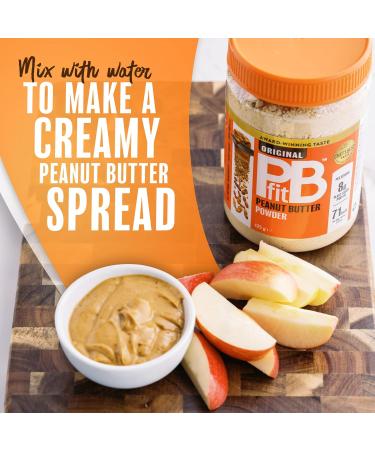  PBfit PBfit Peanut Butter Powder - 87% Less Fat High Protein Gluten Free - Peanut Butter Powder from Real Pressed Roasted Peanuts - Buy Online on GoSupps.com