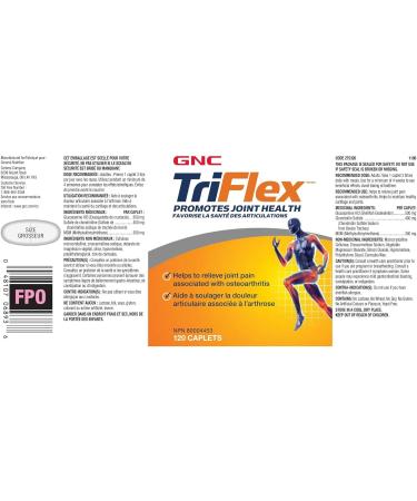 GNC Triflex Joint Support Caplets Clinical Strength Glucosamine Chondroitin MSM Mobility Comfort Flexibility Cartilage Health for Men & Women 120 Count 40 Day Supply - Buy Online on GoSupps.com