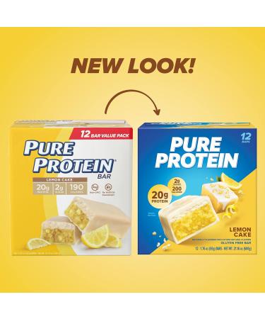 Pure Protein Vanilla Protein Shake 30g Complete Protein Vitamins A C D and E plus Zinc & Bars High Protein Nutritious Snacks to Support Energy Low Sugar Lemon Cake 1.76 oz - Buy Online on GoSupps.com
