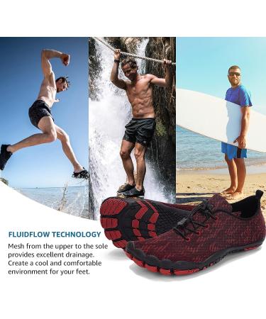 Racqua Composite Mesh Water Shoes - Unisex Size 10.5 Women/9.5 Men - Red (WZ211) - Buy Online on GoSupps.com