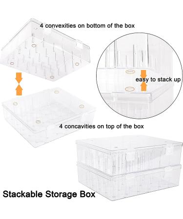 New brothread Tall & Clear Storage Box/Organizer for 30 Spools - Embroidery & Cotton Thread Holder Compatible with Isacord, Floriani, Madeira, Glide - 1X30 - Buy Online on GoSupps.com