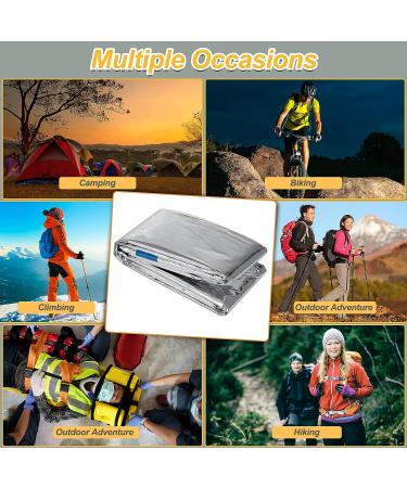 Jerify 12 Pcs Emergency Sleeping Bags - Lightweight Thermal Sack for Camping, Hiking & Outdoor Survival - Buy Online on GoSupps.com