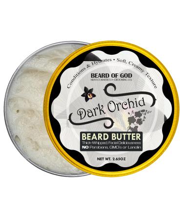 Beard of God Dark Orchid - 2.65 oz. Thick-Whipped Beard Butter & Travel Pouch - Natural Organic & Handcrafted in USA
