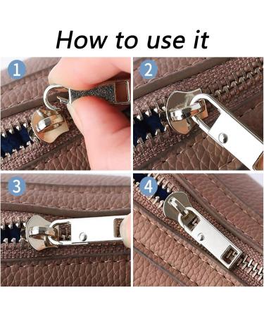 Buy Dalaetus 20-Piece Zipper Replacement Set - Removable Metal Rice Closures for Jackets Suitcases Clothes Shoes (Black & Silver) - International Shipping Available - Buy Online on GoSupps.com