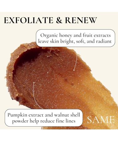Same Skincare Honey Pumpkin Face Scrub 01 - Vitamin C Green Tea Organic Exfoliator for Radiant Skin 5 oz - Cruelty-Free International Shipping - Buy Online on GoSupps.com