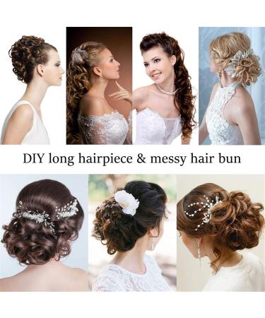Hair Chignon Messy Bun Hair Slices 21 Inch Long Synthetic Messy Shaggy Bun Wrap Hair Ties Curly Bun Hair Ties for Women Hair Bun Messy Bun Hair Piece (Color : Q13 613) - Buy Online on GoSupps.com