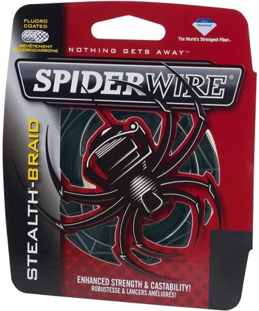 SpiderWire Stealth Braid Fishing Line 125 Yards - Moss Green, 15lb - Buy Online on GoSupps.com