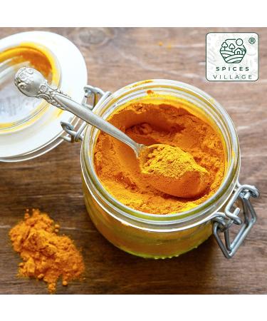 Spices Village Yellow Indian Curry Powder 8oz - Spicy Blend for Cooking - Medium Madras Curry Mix | Kosher, Gluten-Free, Non-GMO - Salt-Free | Resealable Bag - Buy Online on GoSupps.com